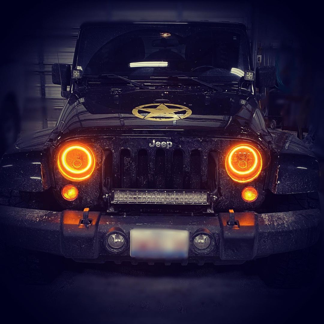 5769-023 - ORACLE 2007-2018 Jeep Wrangler JK Switchback LED Halo Headlights